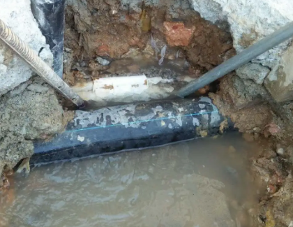 琼结测漏水之水管漏水